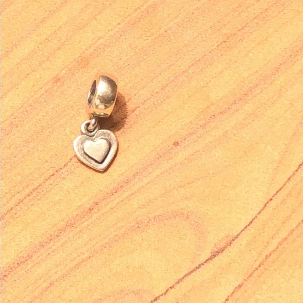 Pandora Silver Heart Dangle Charm 790373